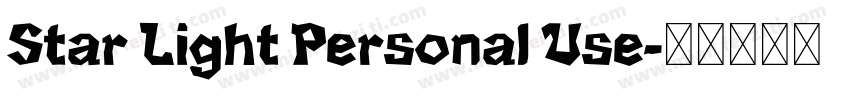 Star Light Personal Use字体转换